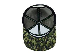 Sombrero de camionero de camuflaje bordado personalizado a la moda al por mayor, gorra de malla de camuflaje con cuerda, gorra de camuflaje por sublimación para marca Vietnam OEM - Product Image 5