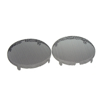 Grille de haut-parleur en acier inoxydable personnalisée, étanche, en métal, protection contre la poussière, découpe au laser, revêtement en poudre