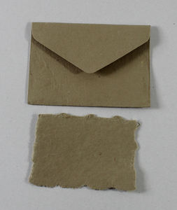 Carte de bord LED personnalisée à 250 g/m² avec enveloppe assortie, papier recyclé fait main, vente en gros - Product Image 2