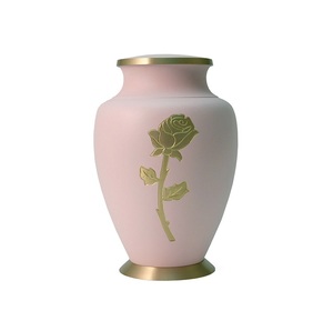 Meilleures ventes d'urne funéraire au design simple urnes funéraires en laiton gravées avec impression de papillons pot de conteneur souvenir - Product Image 5