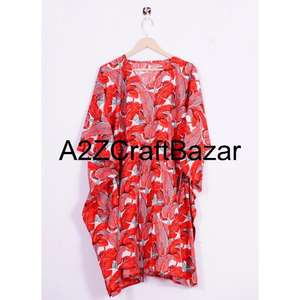 Robe courte en coton pur, style bohème, à fleurs, pour femmes, couvre-maillot de plage, été, imprimé à la main, ample, confortable, vêtements - Product Image 6