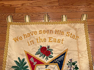 Broderie en tissu à coudre de l'Ordre de l'Étoile de l'Orient, maçonnique, franc-maçonnerie, de haute qualité, bannières maçonniques personnalisées - Product Image 5