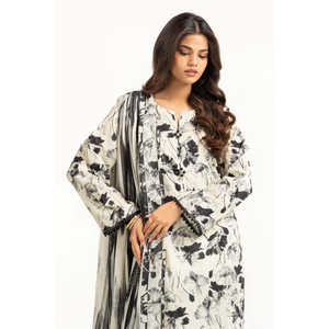 Ensemble chemise et dupatta en mousseline IUSTKD-515 Printemps/Été, motif imprimé sur tissu lawn - Product Image 4