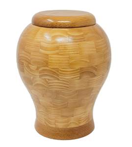 Memorial Wooden Cremation <b>Urn</b> <b>For</b> Human <b>Ashes</b> With Artistic Carving Design <b>For</b> Keepsake Decoration - Product Image 4