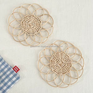 Posavasos de Mimbre Blanco de Alta Calidad para Bebidas, Accesorios de Cocina, Tapete de Cocina, Manteles Individuales - Product Image 5