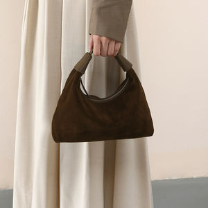 Bolsa Feminina de Couro Genuíno de Camurça de Alta Qualidade Nova Coleção – Bolsa de Ombro Transversal Feminina em Couro Fosco - Product Image 5