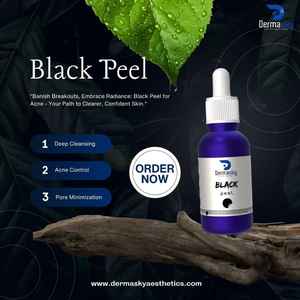 เดอร์มาสกาย แบล็ค พีล 30 มล. ผลิตภัณฑ์ผลัดเซลล์ผิวหน้าด้วยสารเคมี สำหรับทุกสภาพผิว-ขายส่ง รับผลิตแบบ OEM/ODM พร้อมคุณสมบัติผิวกระจ่างใส - Product Image 3