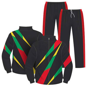 Ensemble de survêtement d'hiver personnalisé pour homme 100% coton délavé à l'acide, comprenant un sweat à capuche zippé et un pantalon de jogging évasé avec impression en relief - Product Image 1