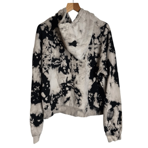 Unisex Tie Dye Bleach Dyed Mujeres y hombres Sudaderas con capucha Tie Die Bleach Washed Cotton Blended Pullover Basics Sudadera con capucha para hombres - Product Image 2