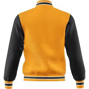 Veste universitaire à la mode pour hommes, décontracté, coupe régulière, blousons bombardiers de baseball Letterman, polaire - Product Image 3