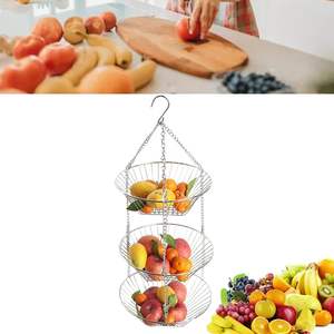 Corbeille à fruits en métal conçue pour les comptoirs modernes, offrant une structure durable avec une ventilation ouverte, adaptée - Product Image 5