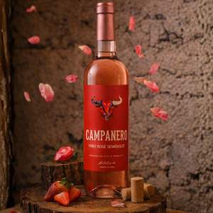 Campanero - Vino Rosado Semidulce Garnacha Tempranillo 11% ABV Vino Rosado Español 750ml - Product Image 2