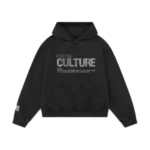 Pull à capuche épais en molleton pour hommes sur mesure 100% coton DTF pour broderie en vinyle Logo poche Streetwear Style hiver - Product Image 5