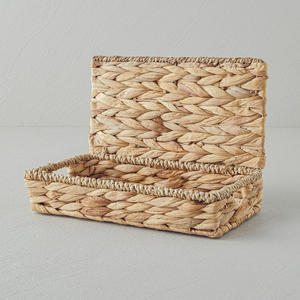 Water hyacinth <b>storage</b> <b>box</b> various sizes for sale sustainable boxes <b>decorative</b> lidded container - Product Image 5