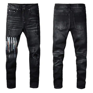 Pantalones Vaqueros de Mezclilla para Hombre de Alta Calidad, Personalizados al por Mayor, Transpirables, Resistentes al Viento, Impermeables, Ecológicos, 100% Algodón, Corte Recto, para Exteriores - Product Image 1