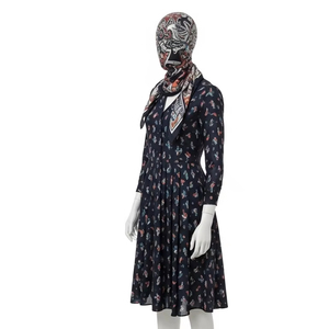 Pañuelos Cortos de Seda con Estampado Digital para Primavera, Tela Suave y Ligera, Pañuelo de Moda para el Cuello, Accesorios Elegantes para Mujer - Product Image 2