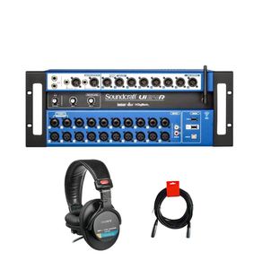 Ventes exclusives Soundcraft Ui24R, console de mixage numérique 24 canaux, enregistreur USB multipistes avec contrôle sans fil, tout neuf - Product Image 2