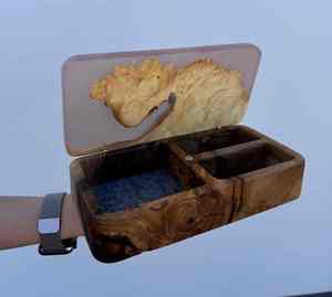 TIMELESS CRAFT Handmade Eco-Friendly <b>Resin</b> Jewelry Box Hand-painted Epoxy <b>Resin</b> Inlay Rustic Keepsake Box Perfect <b>Gift</b> for Him - Product Image 3