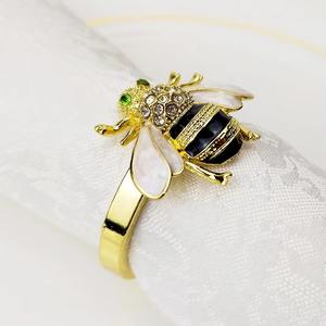 <b>Bee</b> Design Napkin Ring Elegant Table Decor <b>Accessory</b> for <b>Home</b> Dining Wedding and Party Stylish Nature Inspired and Charming Look - Product Image 1