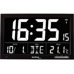 Radio-Controlled <b>Desk</b> <b>Clock</b> Technoline WS 8007 with Alarm Function Black - Product Image 1