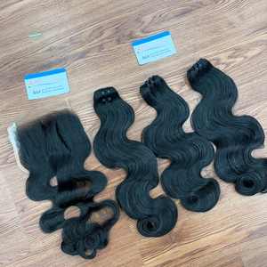 Top produit hd dentelle vapeur vague de corps cheveux vierges fermeture à lacet perruques frontales cheveux vietnamien cheveux humains pas de perte pas d'emmêlement - Product Image 3