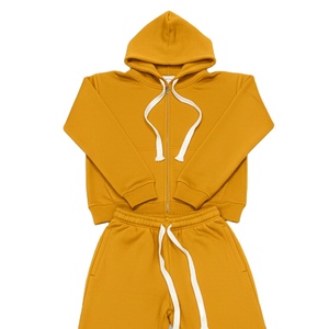 Custom Tracksuits for Men Breathable Oversized High Quality 100% Cotton Heavyweight with Drawstring Blank Tracksuits <b>Low</b> price - Product Image 2