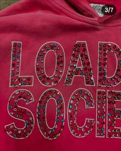 เสื้อมีฮู้ดและกางเกงวอร์มแนววินเทจสำหรับผู้ชายชุดวอร์มสองชิ้นพิมพ์ลายหน้าจอ - Product Image 2