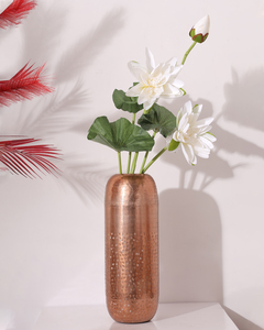 Florero de cobre de latón de diseño moderno hecho a mano redondo decorativo de Metal para la decoración de la sala de estar de la Mesa del hogar - Product Image 4