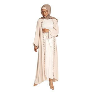 Robe Abaya Traditionnelle à Manches Longues, Style Casual, Grande Taille, Ethnique Islamique, Dubaï, Col Haut, Midi, Femmes, Logo Personnalisé, Adultes, OEM - Product Image 4
