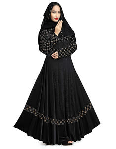 Abaya árabe personalizada al por mayor para damas 2024 Tallas grandes Vestido largo islámico árabe Ropa Abayas Vestidos - Product Image 3