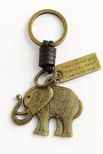 AK Messing Elefant Messing Schlüssel anhänger mit Etikett in polnischem Finish Einzigartiges Design für Tisch dekoration/dekorative Akzente - Product Image 2