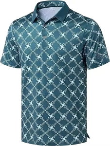 Camisa Antiarrugas al por Mayor para Hombre, Talla XL, de Alta Calidad, Secado Rápido, Spandex/Poliéster, Manga Corta, Deportiva, Estampada, Bordada, Tipo Polo - Product Image 5