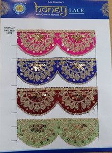 ลูกไม้ปักลายดอกไม้สีสันสดใสสำหรับชุดเจ้าสาวและชุดราตรีสำหรับงานออกแบบแฟชั่น - Product Image 5