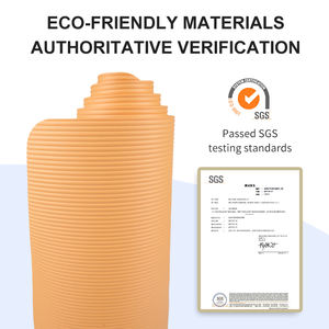 Esterilla de Yoga NBR ecológica personalizada de 10mm de espesor resistente a las manchas antideslizante impermeable suave rebote para entrenamiento en casa Universal - Product Image 4