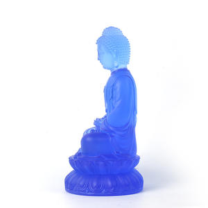 Crystal Shakyamuni <b>Buddha</b> Amida Namu Handmade Modern Figurine Small <b>Ornament</b> Entryway Home Decor Worship Craft - Product Image 2