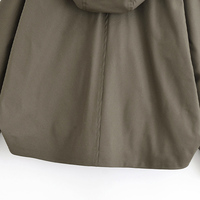 Veste d'automne tendance 2025, vêtements pour femmes, cape, veste coupe-vent à capuche, veste décontractée à manches courtes, veste à revers pour femmes