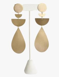 Nouveaux modèles hiver nouveaux bijoux de mode géométrique boucles d'oreilles en métal pour les femmes 2025 fête pendentif boucles d'oreilles en métal - Product Image 6