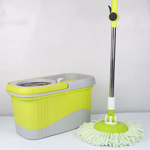 ไม้ถูพื้นไมโครไฟเบอร์แบบหมุนได้360ทำความสะอาดพื้นแบบกดด้วยมือพร้อมที่จับวิเศษ - Product Image 4