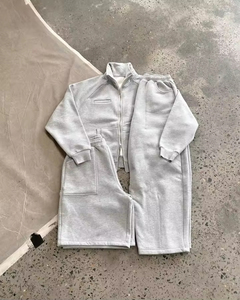Conjunto personalizado de Sudadera con capucha y pantalones, chándales para hombre, conjunto blanco de pantalones de chándal y Sudadera con capucha, chándal de algodón, chándales personalizados OEM para hombre - Product Image 4