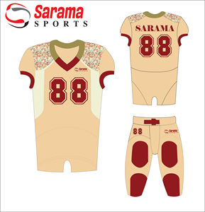 Venta al por mayor de fábrica Diseño personalizado Deportes de secado rápido Correr Traje de fútbol de manga completa Fútbol americano, - Product Image 3