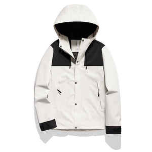 2024 vente en gros unisexe Textile veste coupe-vent coupe-vent fermeture éclair veste survêtement vêtements d'extérieur vêtements de sport imperméables - Product Image 3