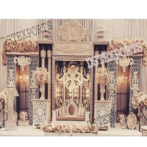 Tema romano Aspecto occidental Escenario DE BODA Configuración de escenario de boda de ensueño canadiense Decoración de escenario de boda asiática EE. UU. - Product Image 1