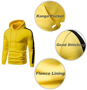 Conjunto Deportivo Personalizado de Alta Calidad para Hombre, Talla Grande, con Capucha, para Invierno, 100% Algodón, Transpirable, con Bolsillos Laterales, Cómodo - Product Image 4