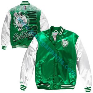 แจ็กเก็ตผ้าซาตินสำหรับผู้ชายงานตามสั่งเสื้อแจ็กเก็ตเบสบอลบอมเบอร์เลตเทอร์แมนดีไซน์สตรีทปักลาย - Product Image 1