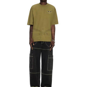 เสื้อยืดคอกลมสำหรับผู้ชายทรงโอเวอร์ไซส์แห้งเร็วดีไซน์โลโก้ของคุณเอง - Product Image 2