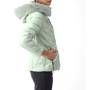 Chaqueta Acolchada con Capucha para Mujer, Abrigada para Invierno, Relleno de Algodón, Transpirable, Resistente al Viento, Personalizable, OEM, Venta al Por Mayor - Product Image 2