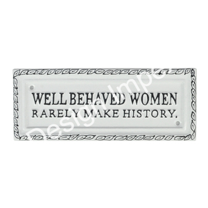 แผ่นป้ายติดผนังสำหรับผู้หญิงแผ่นเหล็กรูปทรงสี่เหลี่ยมผืนผ้าป้ายตกแต่งทั่วไปและแผ่นโลหะสำหรับติดผนัง - Product Image 5