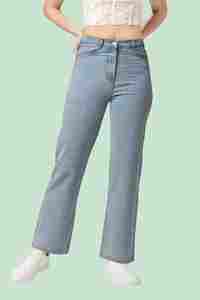 Vaqueros rectos de cintura alta personalizados para mujer - Product Image 6