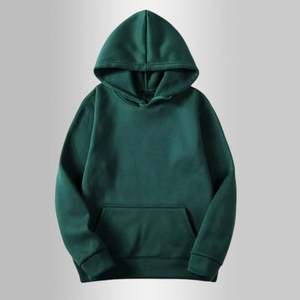 Sweat-shirt à capuche uni à manches longues et cordon de serrage pour hommes unisexe - Product Image 2