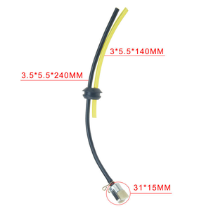 혼다 GX25 GX31 GX35 HHB25 HHHHH25 GT-200 SRM-210 연료 라인 필터 용 그로밋이있는 연료 라인 연료 호스 파이프 탱크 필터 SRM-2100 - Product Image 2